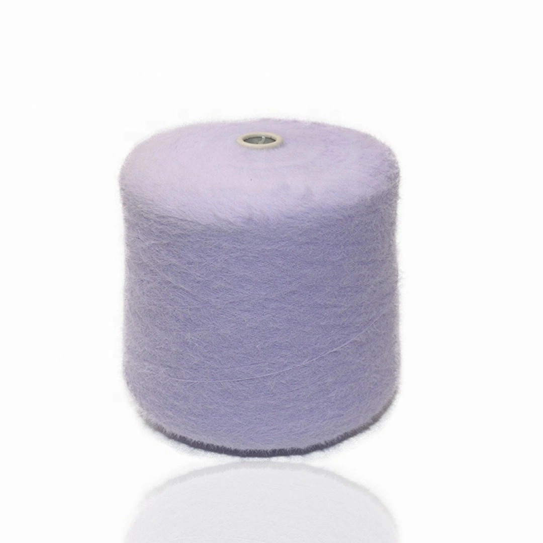 Stock Yarn 1.3cm Imitate Mink Hair 1/12nm Dupe Dyed Fancy Yarns